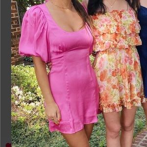 Lovers + Friends pink dress